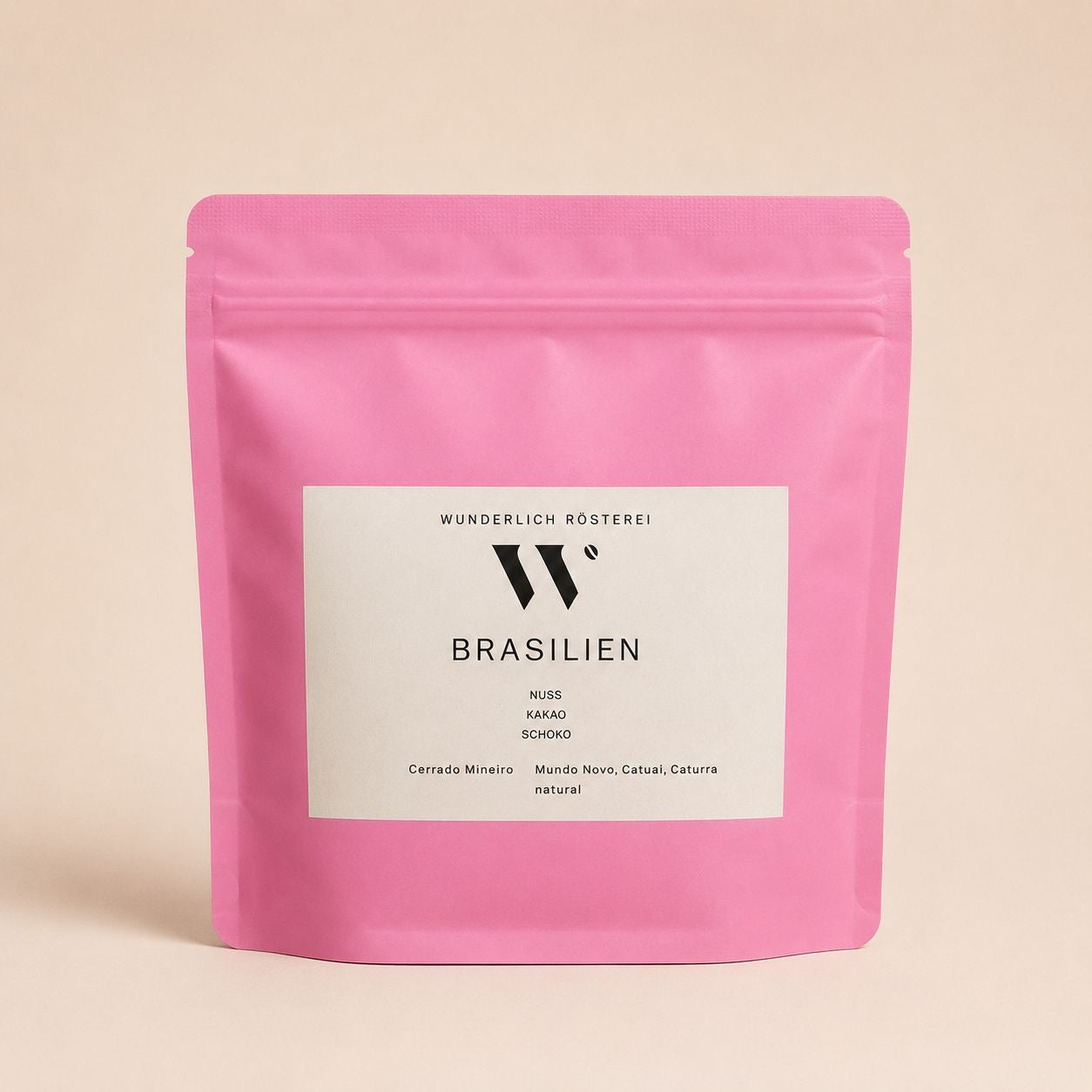 Kaffeetüte Wunderlich Rösterei – Brasilien Single Origin