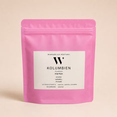 Kaffeetüte Wunderlich Rösterei – Kolumbien Clasico