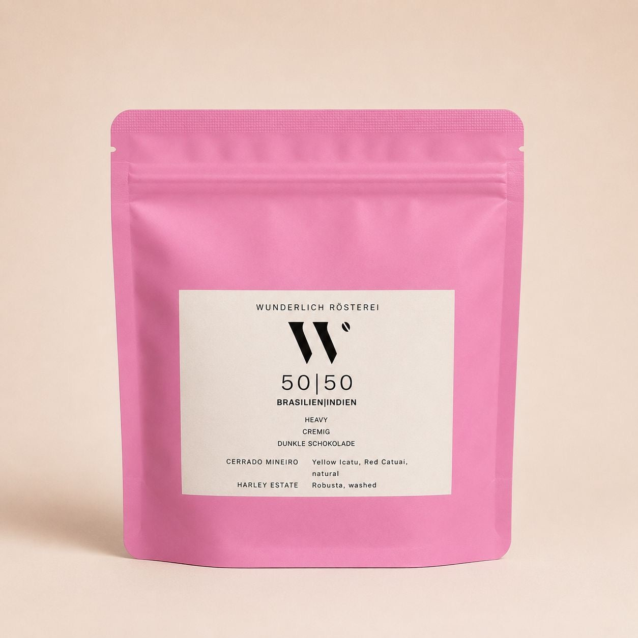 Kaffeetüte Wunderlich Rösterei – 50|50 Espresso-Blend